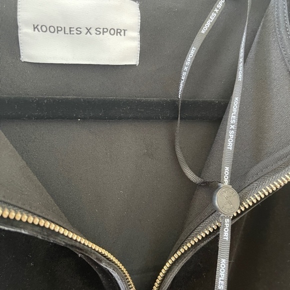 KOOPLES X SPORT BLACK JACKET SIZE 2 - Picture 10 of 10